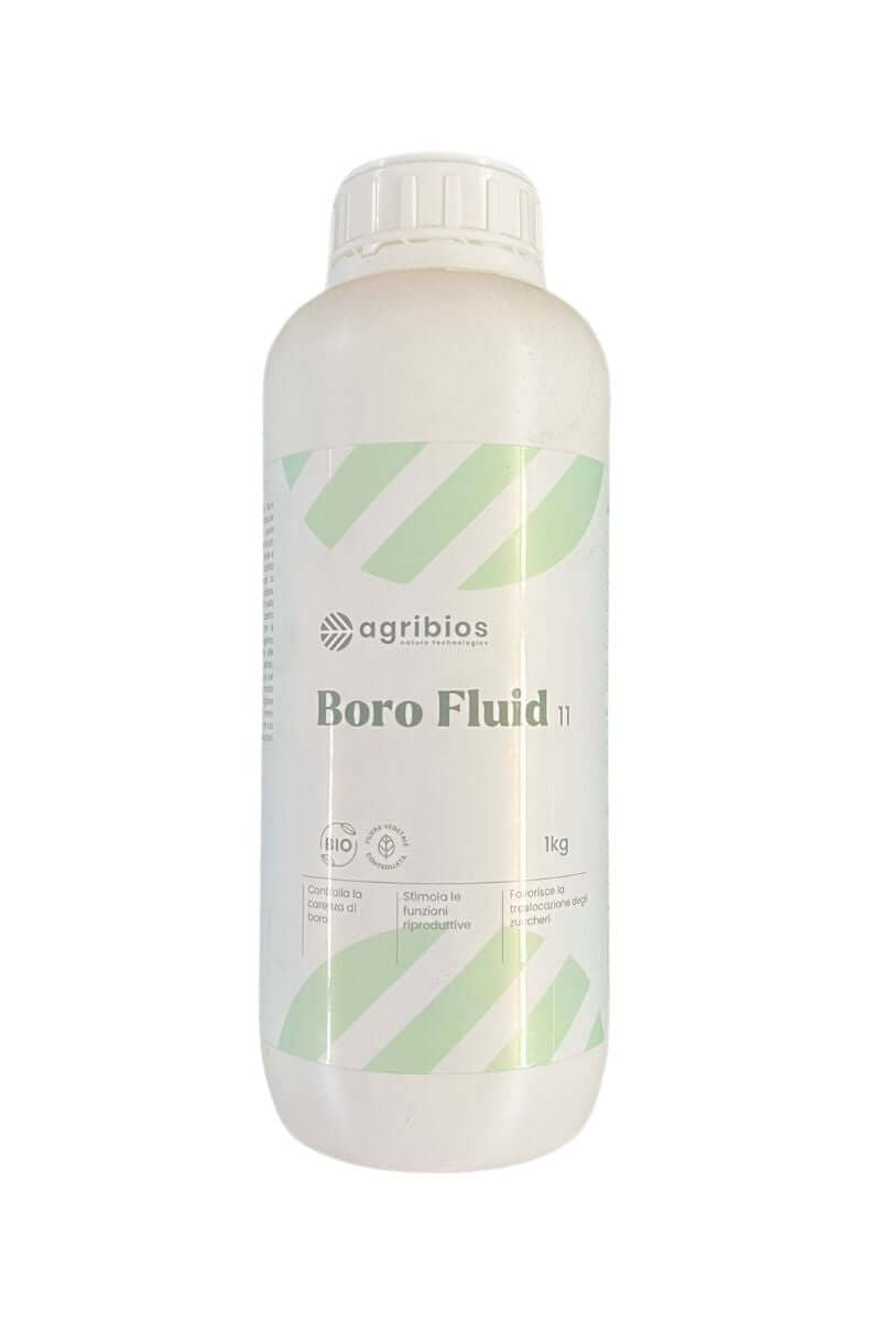 Boro Fluid 11 Agribios: Concime liquido per la crescita dei frutti e la prevenzione delle carenze di boro.