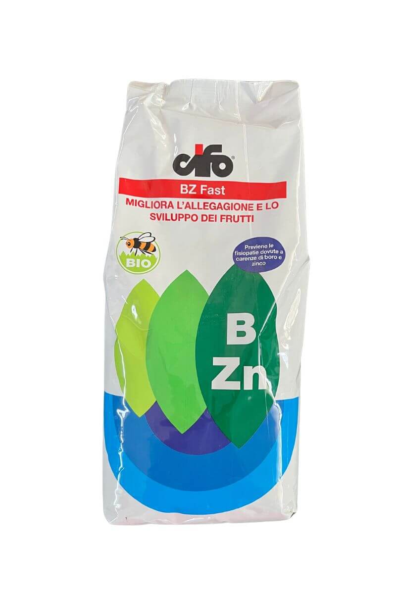 BZ Fast Cifo 2,5 kg: concime biologico con Boro e Zinco, previene carenze e migliora qualità e sviluppo dei frutti