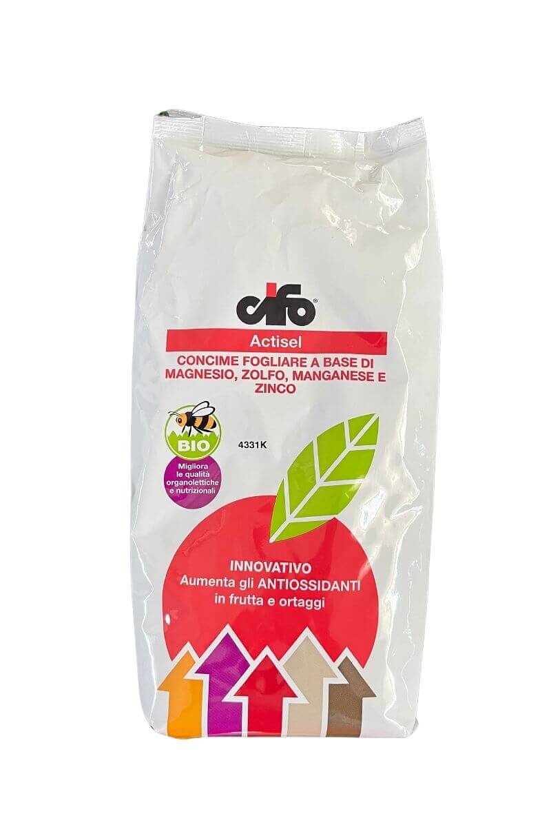 Actisel Cifo Concime Fogliare Biologico 2,5 Kg: ricco di Magnesio, Zolfo, Manganese e Zinco, per qualità e resa delle colture