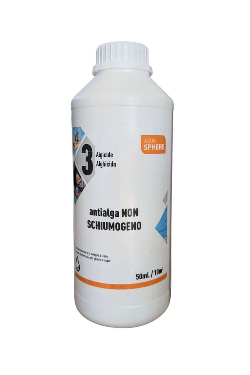 Antialghe per piscina non schiumogeno Aqua Sphere 1 L: previene formazione e sviluppo di alghe mantenendo acqua limpida