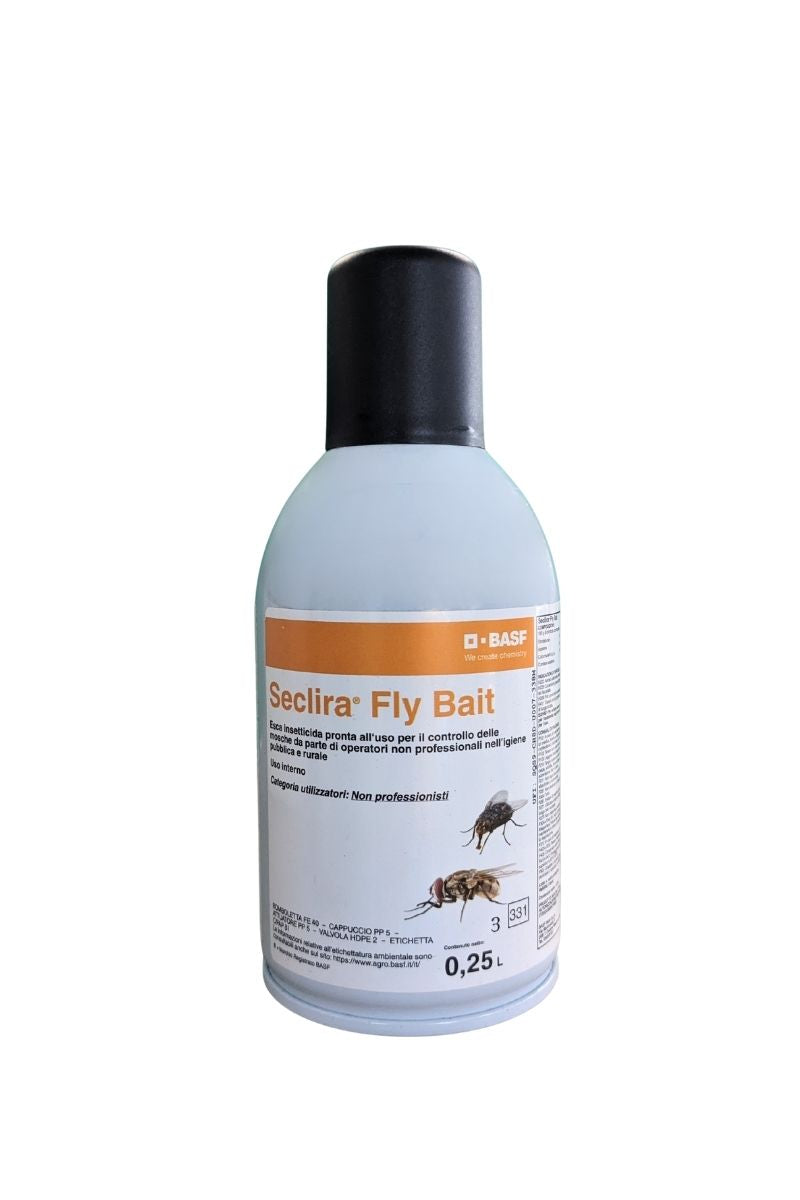 BASF Seclira Fly Bait, insetticida esca spruzzabile pronto all’uso per controllare le mosche, 250 ml.