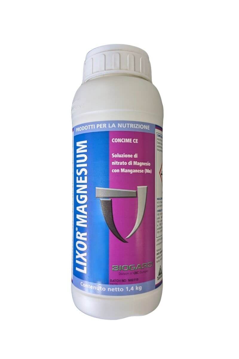 Lixor Magnesium Biogard (1,4 kg): Concime Liquido e Fertilizzante Fogliare per Correggere Carenze di Magnesio e Manganese