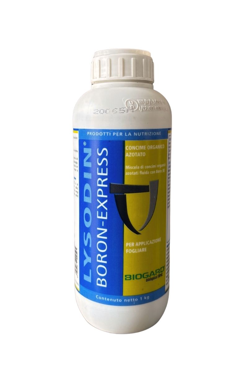 Biogard Lysodin Boron Express concime liquido fogliare con boro, alghe e amminoacidi per colture 1 kg