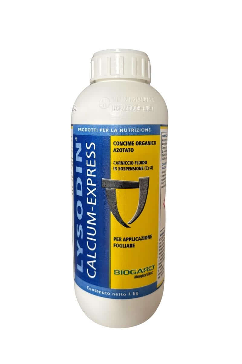 Biogard Lysodin Calcium Express concime liquido fogliare con calcio, amminoacidi e peptidi per colture 1 kg