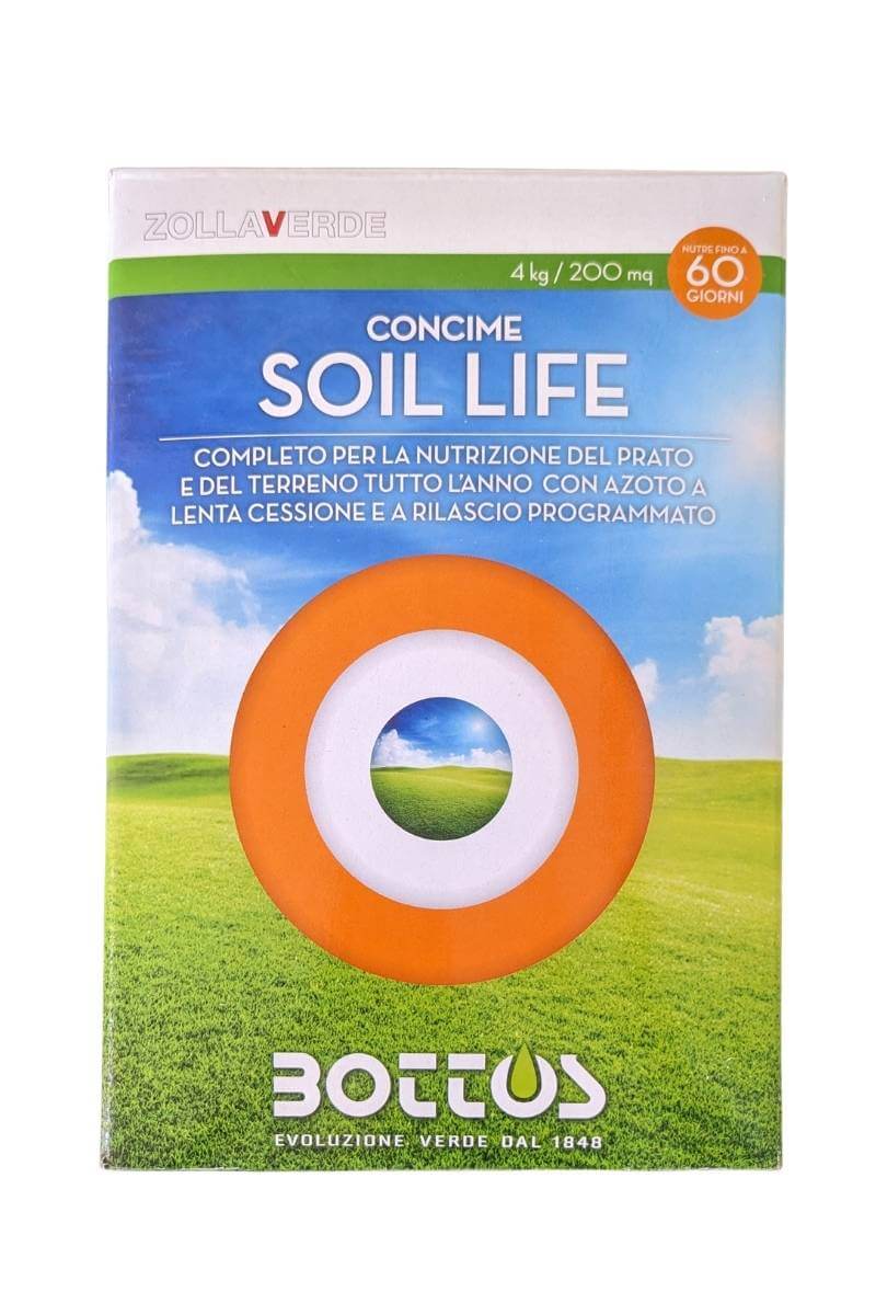 SOIL LIFE Bottos: Concime NK 16-0-15 con Magnesio, micorrize e azoto a lenta cessione per prati ornamentali e sportivi