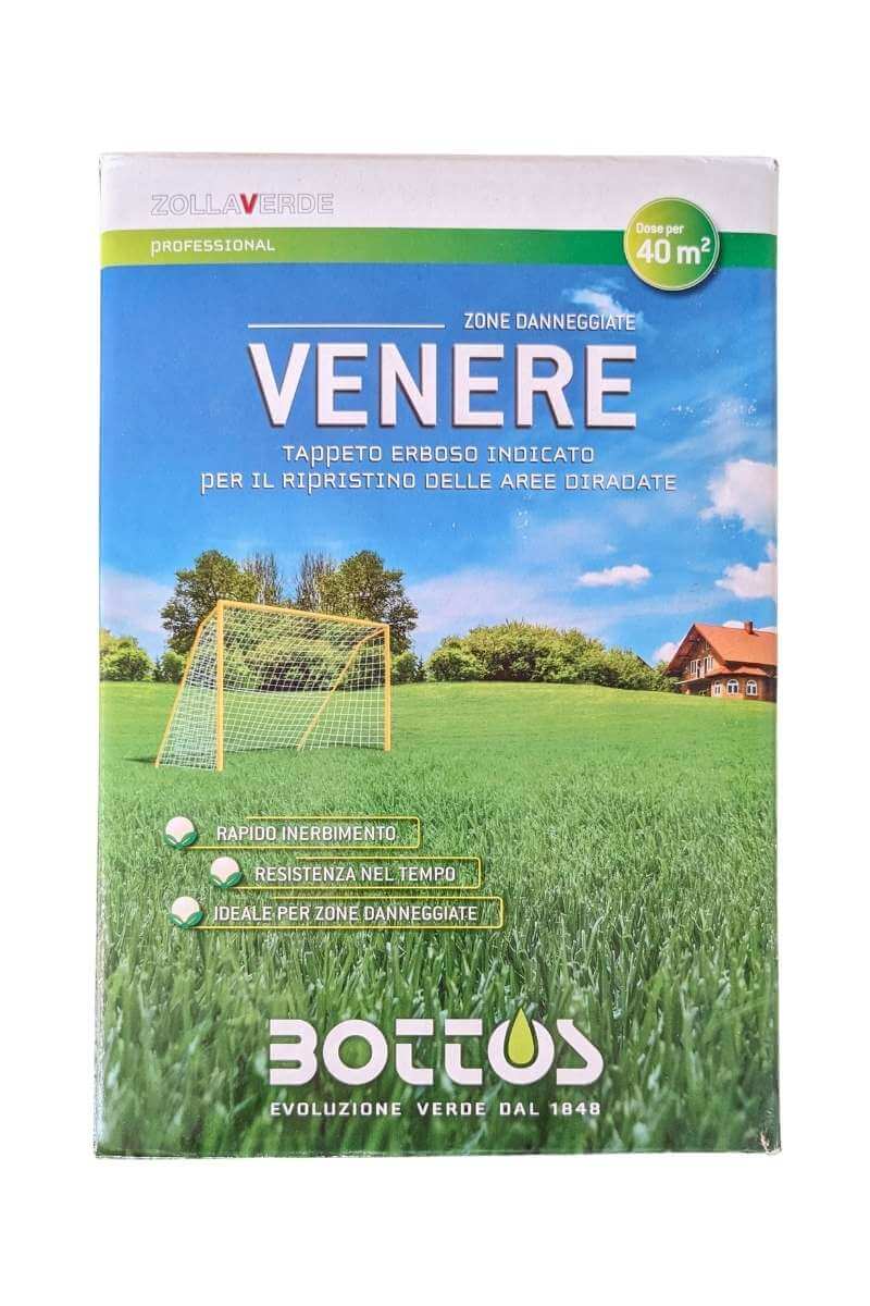 Venere Bottos: semi per ripristinare prati danneggiati, con crescita rapida in zone soleggiate e ombreggiate