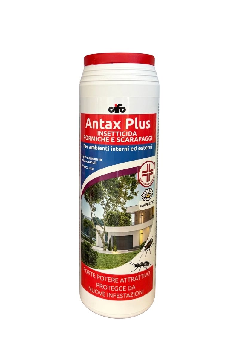 Cifo Antax Plus insetticida microgranuli al piretro contro formiche e scarafaggi per uso interno ed esterno 1 kg