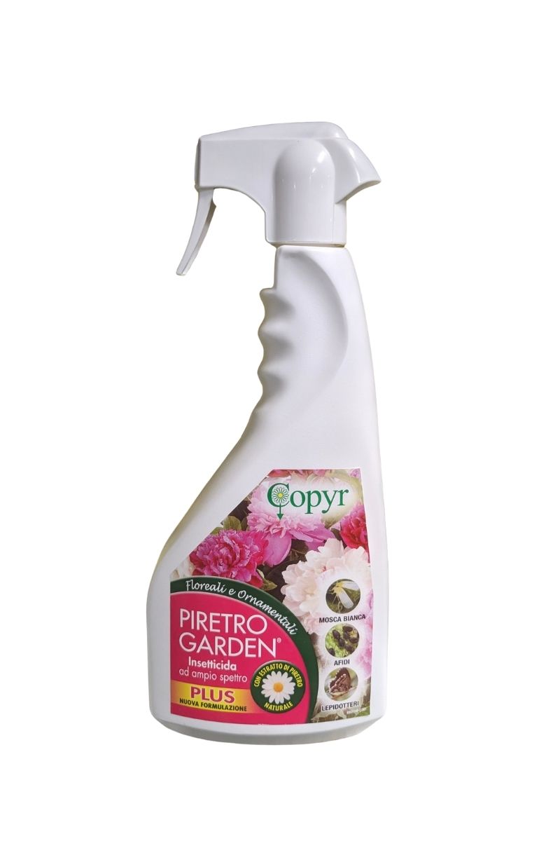 Piretro Garden Plus Copyr insetticida naturale pronto uso per piante contro Afidi, Mosca Bianca. Flacone spray 750 ml