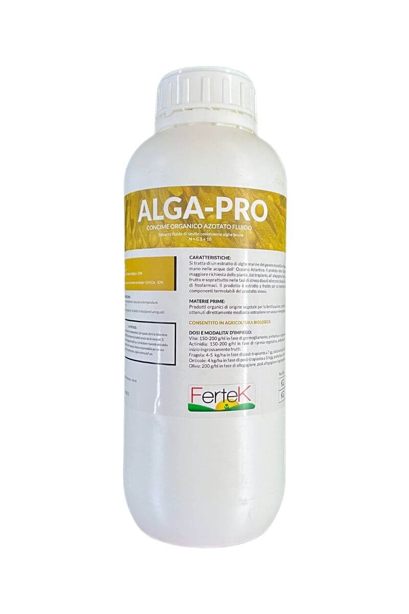 Alga Pro Fertek: concime organico con alghe marine per la crescita e la resistenza delle piante in agricoltura biologica