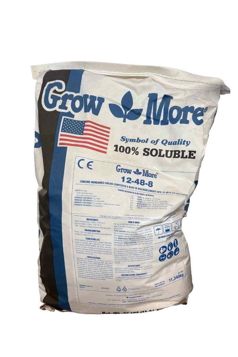 Grow More 12-48-8 Concime NPK Intertec per radici forti e crescita vigorosa 25 lbs