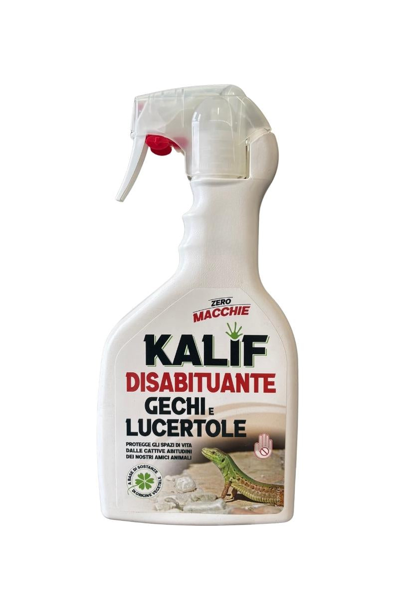 Kalif Disabituante Gechi, Lucertole, Vipere, Rettili 750 ml repellente naturale per protezione casa e giardino