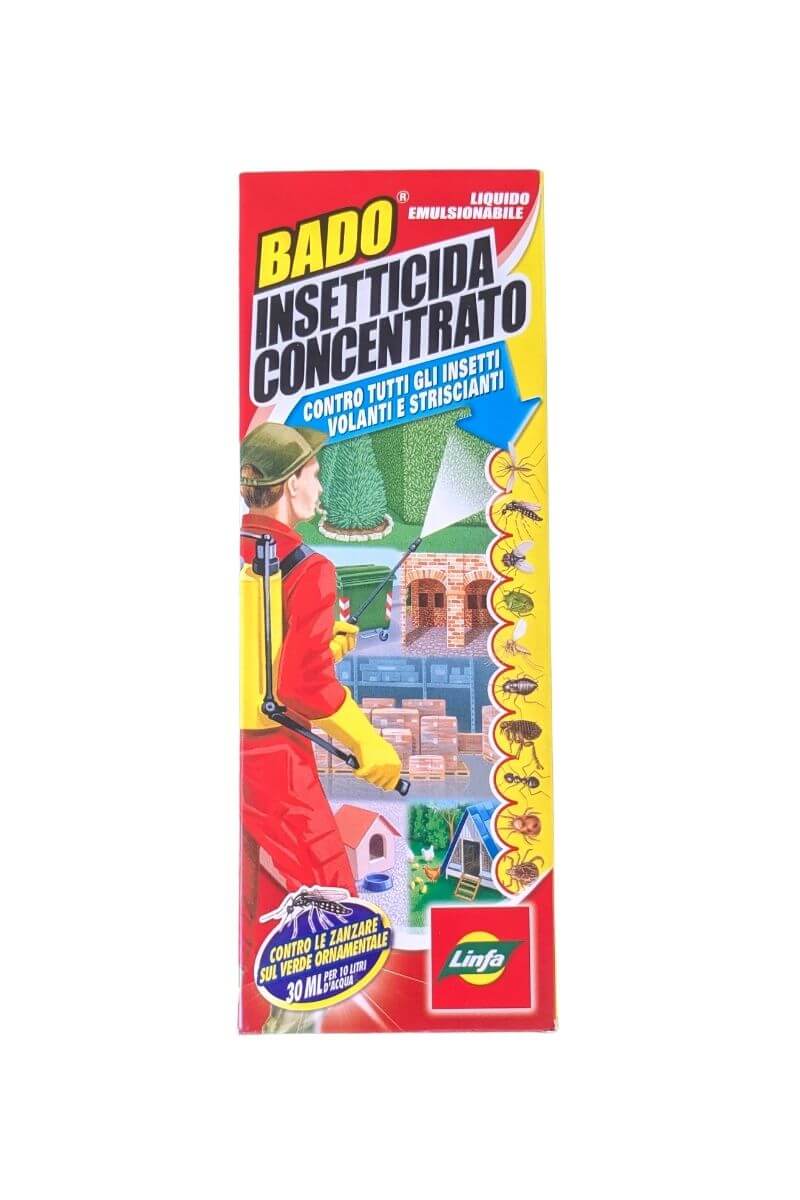 Bado Insetticida Linfa 500 ml: liquido concentrato per mosche, zanzare e formiche, protezione in ambienti domestici e pubblici