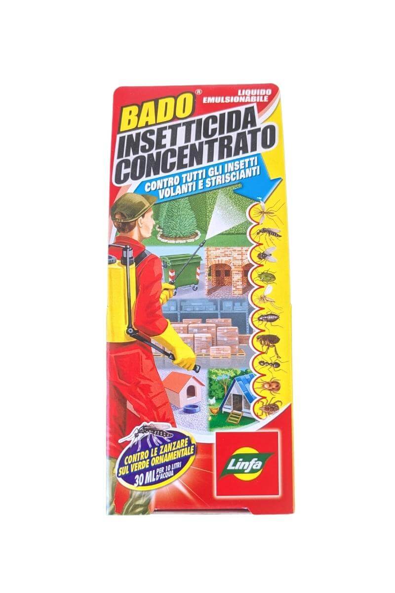 Bado Insetticida Linfa 100 ml: liquido concentrato per mosche, zanzare e formiche, protezione in ambienti domestici e pubblici