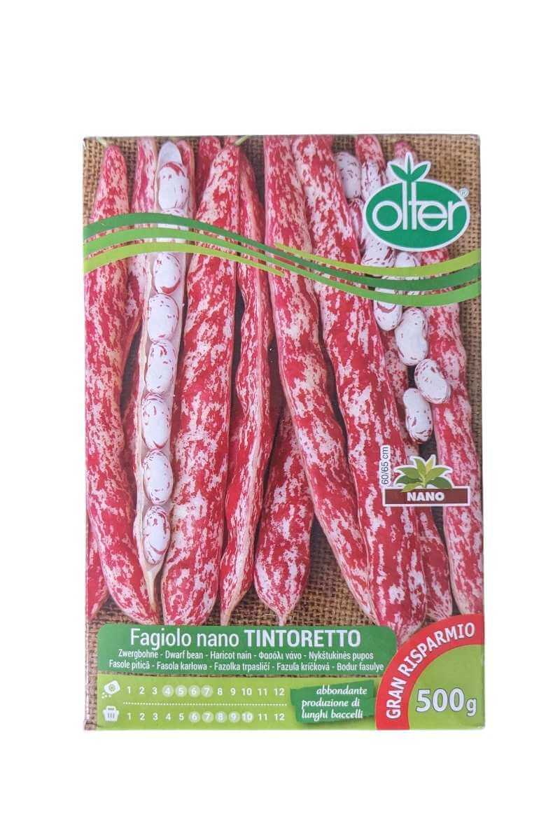 Fagiolo Borlotto Nano Tintoretto (500 g) Olter: pronto in soli 80 giorni e resistente alle malattie