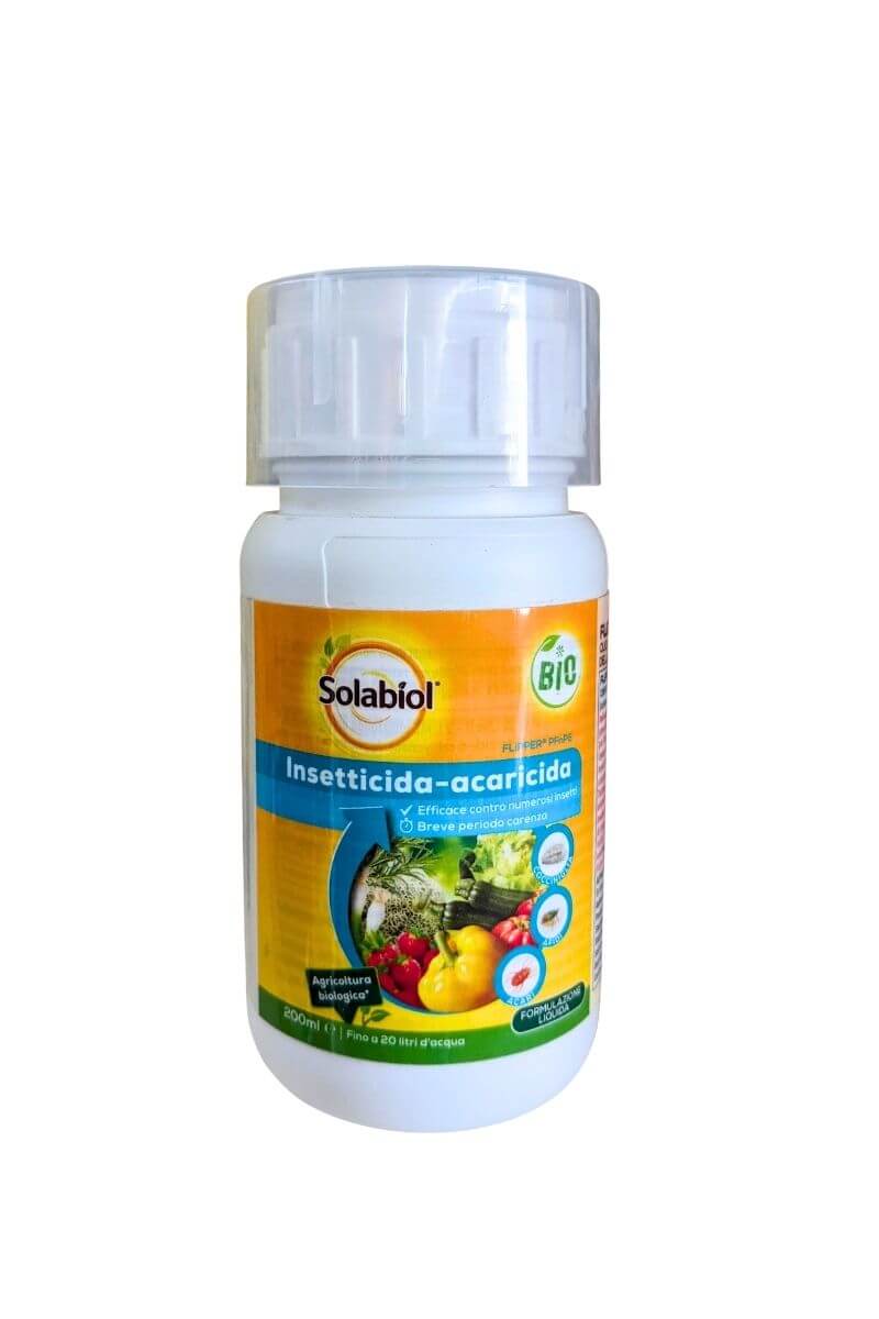 Solabiol Flipper PFnPE insetticida acaricida biologico flacone 200 ml contro afidi, acari, cocciniglie, ragnetti rossi