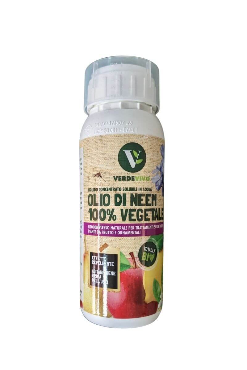 Olio di Neem Biologico e 100% Vegetale VerdeVivo per piante: protegge naturalmente da insetti indesiderati