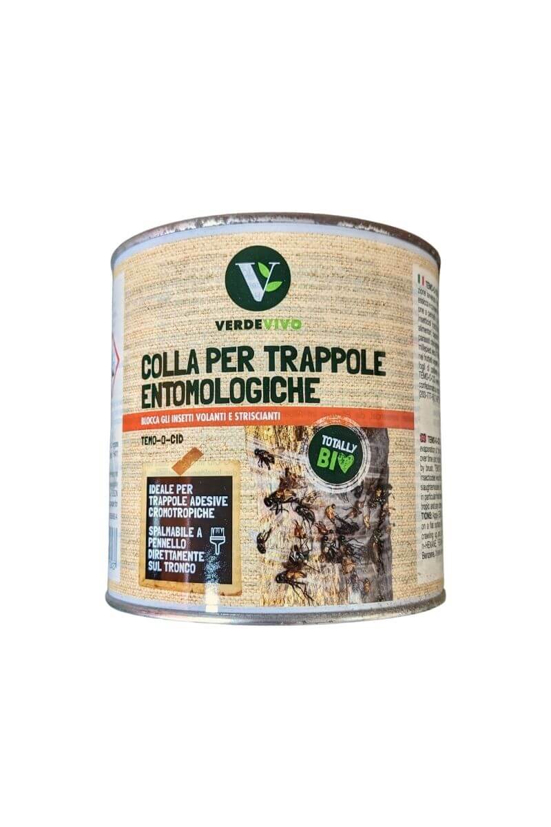 Colla Pennellabile VerdeVivo: trappola efficace per catturare mosche e insetti, ideale in ambienti interni ed esterni