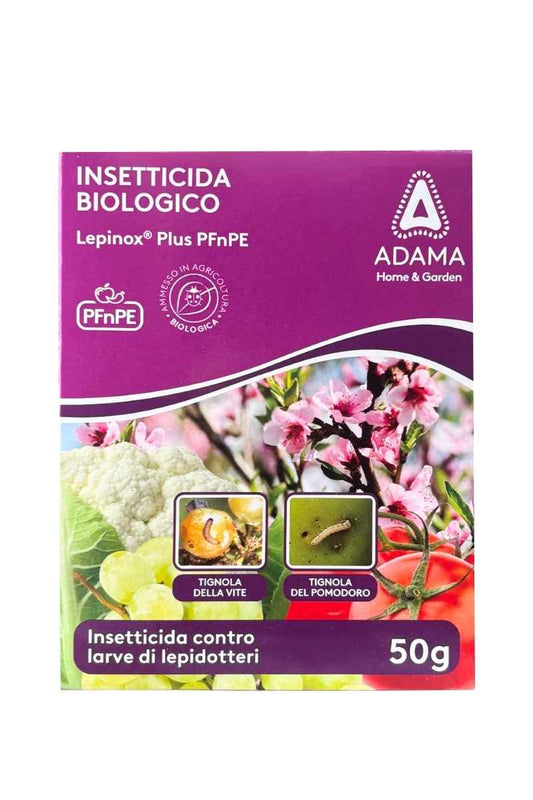LEPINOX PLUS ADAMA PFnPe insetticida biologico per larve di lepidotteri su orto e frutteto 50 g