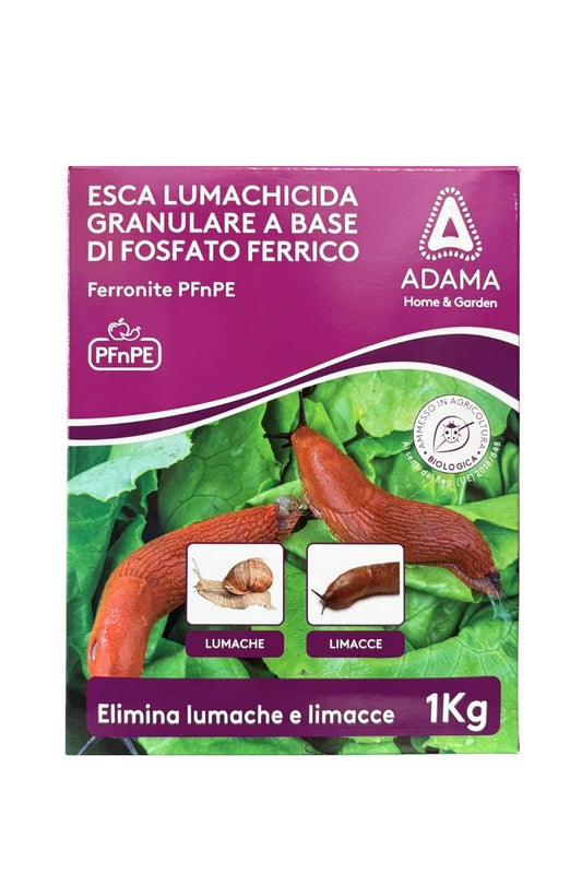 Adama Ferronite PFnPE esca lumachicida granulare contro lumache e limacce per orto e frutteto da 1 kg