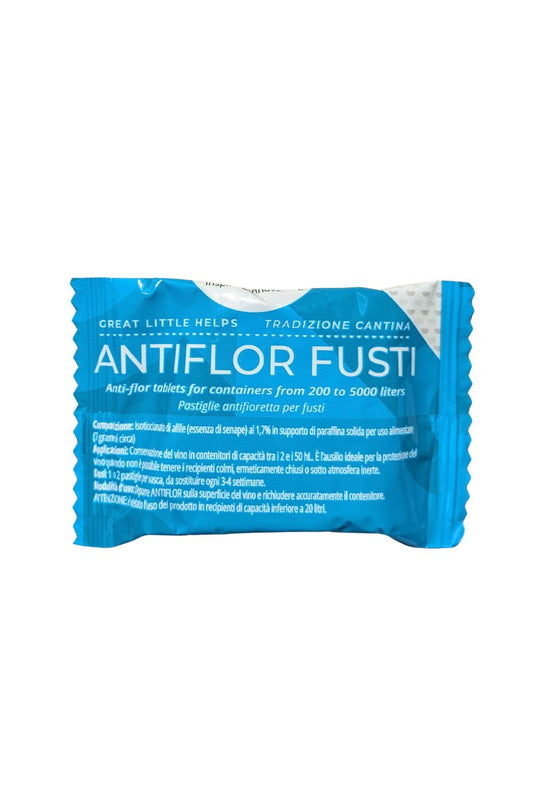 Pastiglie Antiflor antifioretta Enartis per proteggere il vino in contenitori: prevengono sviluppo della fioretta 