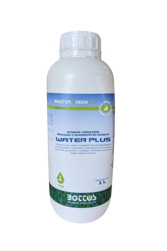 Water Plus Bottos – Surfettante radicante per prato, ottimizza l’irrigazione e favorisce radici forti (1 L)