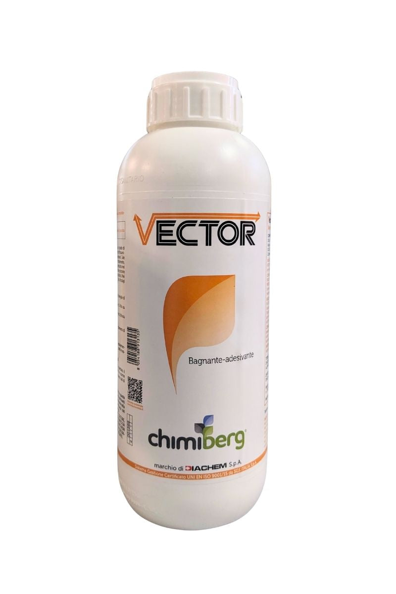 VECTOR bagnante e adesivante per trattamenti fitosanitari su foglie difficili e contro afidi e cocciniglie. Flacone 1 L