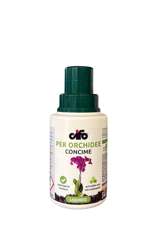 Concime liquido per orchidee Cifo con microelementi per radici forti e fioriture prolungate 200 ml