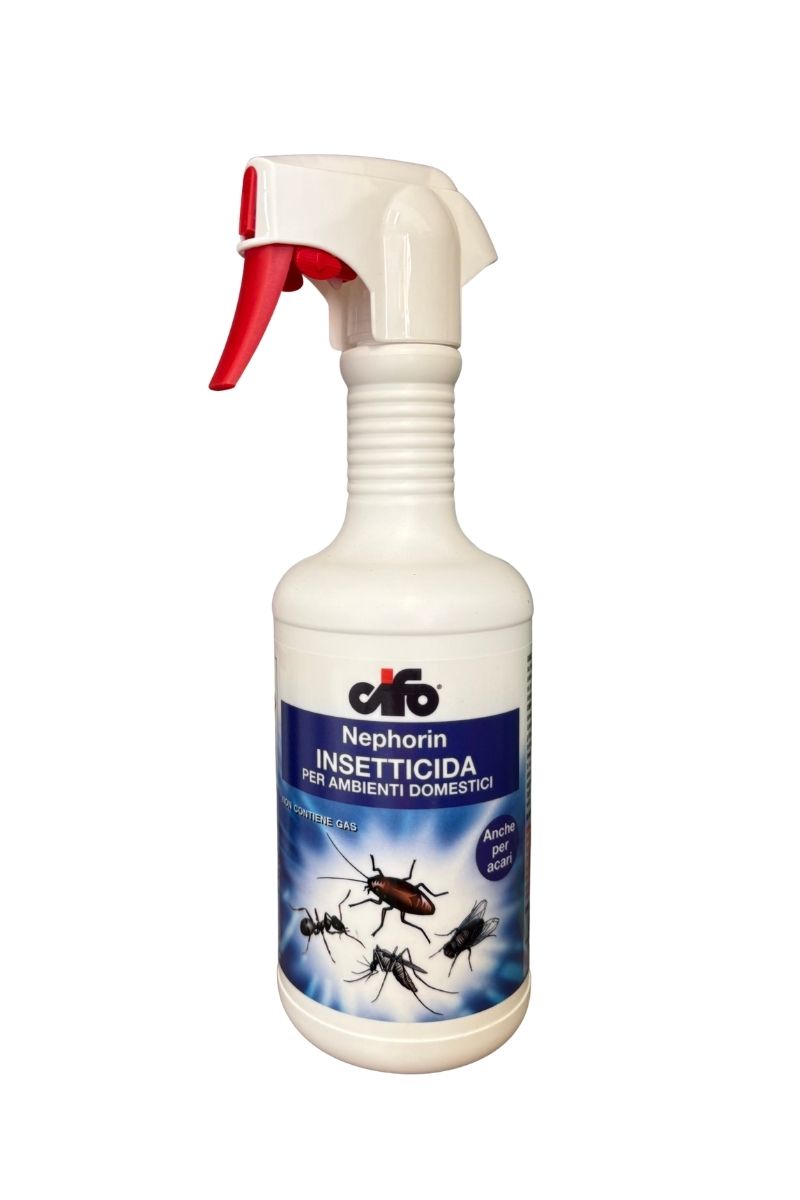 Cifo Nephorin insetticida pronto all’uso per ambienti domestici contro blatte formiche mosche e zanzare 500 ml