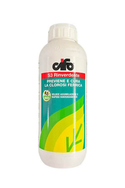 S3 Rinverdente Cifo (1 L): Concime per Ingiallimento Foglie Agriessenza S3 Rinverdente Cifo (1 L): Concime per Ingiallimento Foglie Agriessenza
