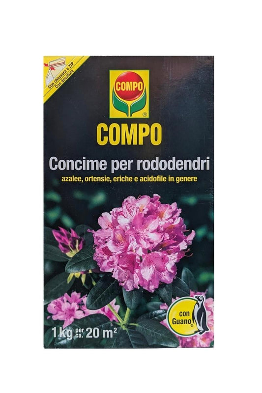COMPO Concime con Guano per rododendri, azalee, ortensie e piante acidofile 1 kg