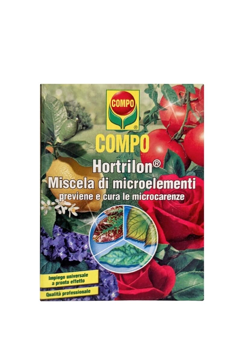 Compo Hortrilon Miscela di microelementi per rinverdimento e prevenzione carenze nelle piante. Confezione 25 g