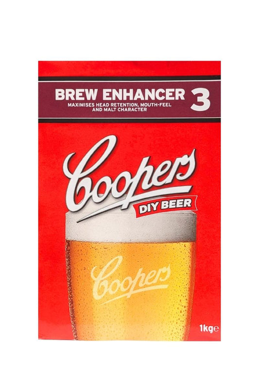 Coopers Brew Enhancer 3 da 1 kg: Intensificatore birra ricca, corposa e luppolata, aumenta corpo, gusto e schiuma.