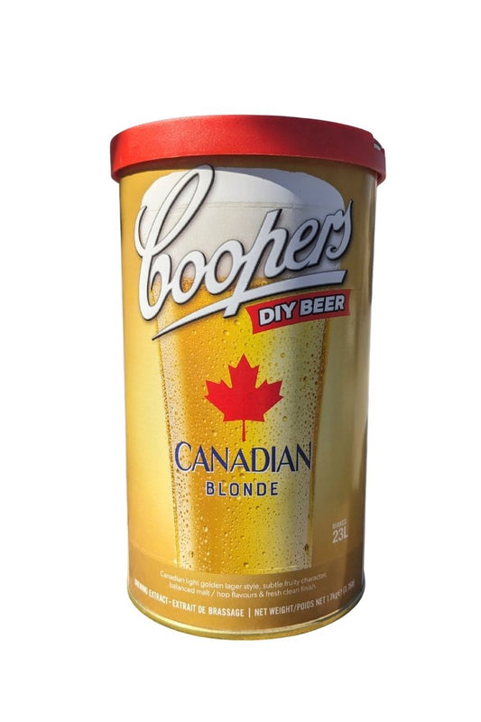 Malto birra Coopers stile Canadese. Birra chiara, dal gusto leggero, fruttato e rinfrescante.