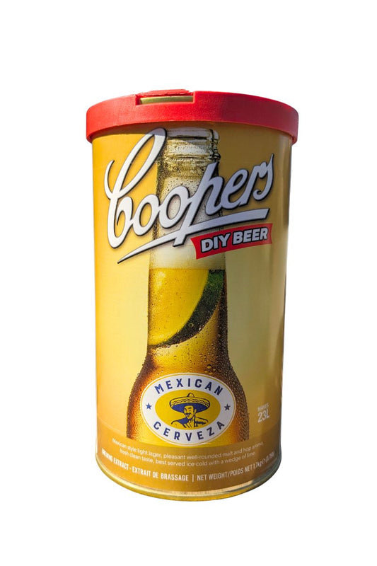 Malto birra chiara Coopers Mexican Light Lager, corpo medio, gusto fresco e pulito. Ideale servita ghiacciata con lime