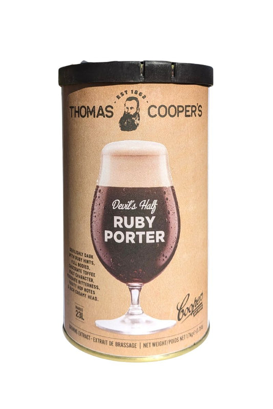Coopers Ruby Porter – malto per birra scura con note caramellate e tostate. Peso 1,7 kg