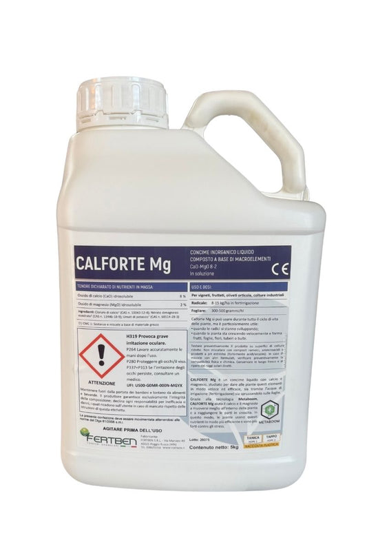 Fertben CALFORTE Mg concime liquido con calcio e magnesio per piante forti e produttive 5 kg