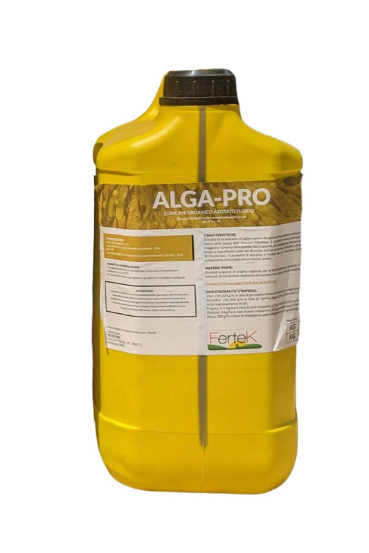 Alga Pro Fertek 5 kg: concime organico con alghe marine per crescita e resistenza delle piante in agricoltura biologica