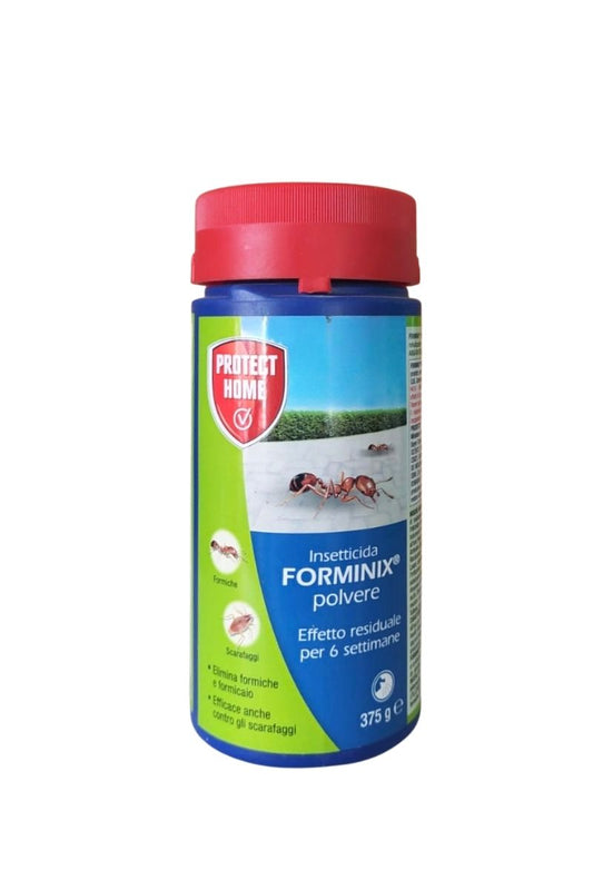Forminix Polvere insetticida 375 g per formiche Protect Home con deltametrina, effetto rapido, uso interno ed esterno