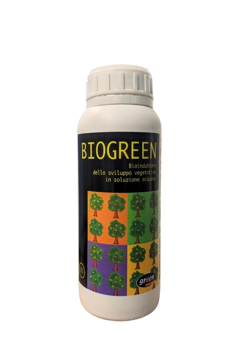 Biogreen: bioinduttore e biostimolante naturale (500 g) con acidi umici per sviluppo vegetativo e rigoglio delle piante