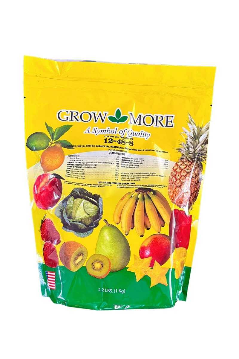 Grow More 12-48-8 Concime NPK Intertec solubile per ortaggi e piante da appartamento