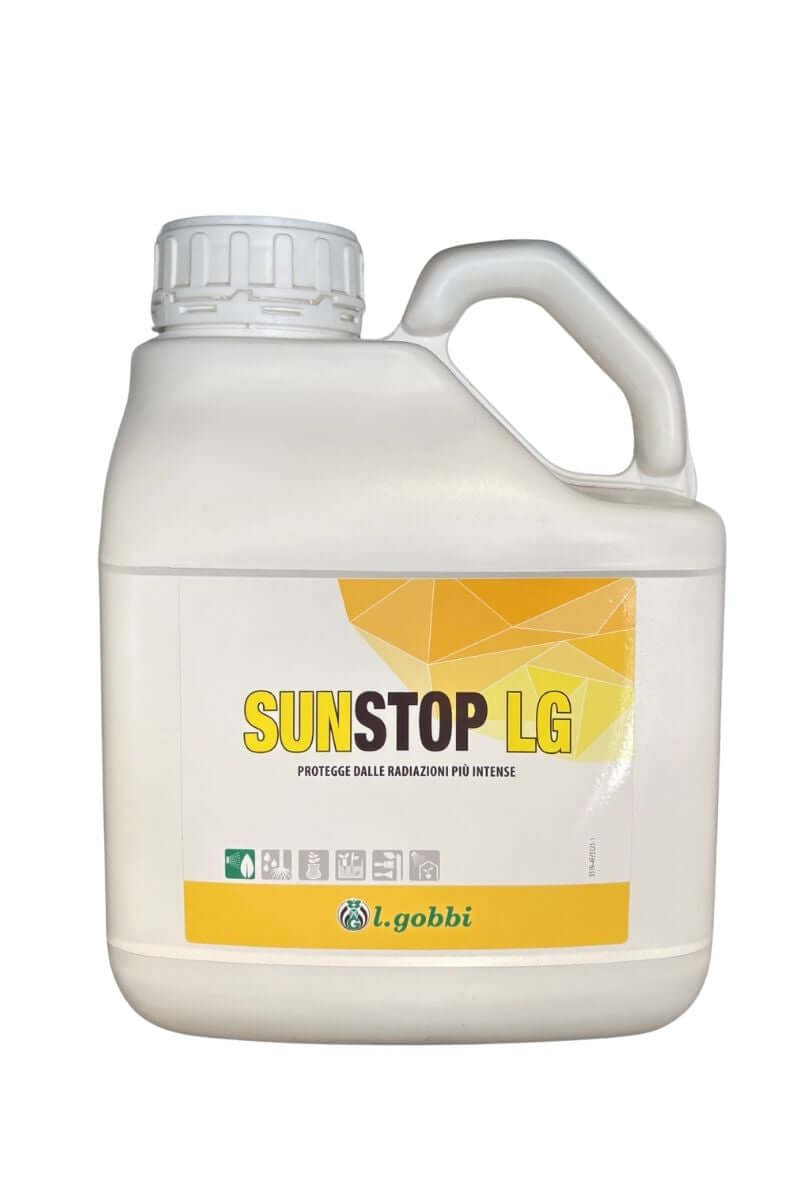 Gobbi SunStop LG fotoprotettore con calcio per protezione piante da caldo e stress solare 4 L