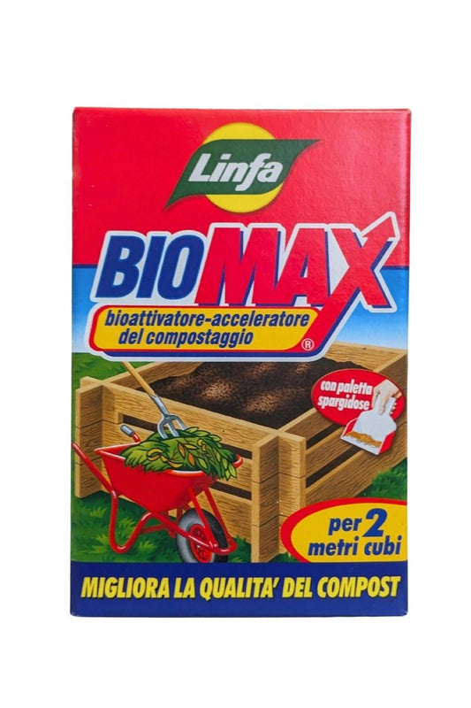 Biomax Linfa bioattivatore acceleratore per compostaggio, confezione da 1 kg