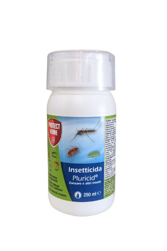 Pluricid Insetticida Protect Home 250 ml contro zanzare, scarafaggi e altri insetti, per uso interno ed esterno