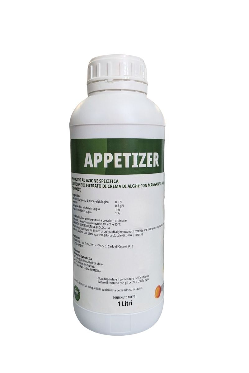 UPL Appetizer concime e biostimolante naturale con estratto di alghe per cereali, frumento e mais, flacone da 1 litro