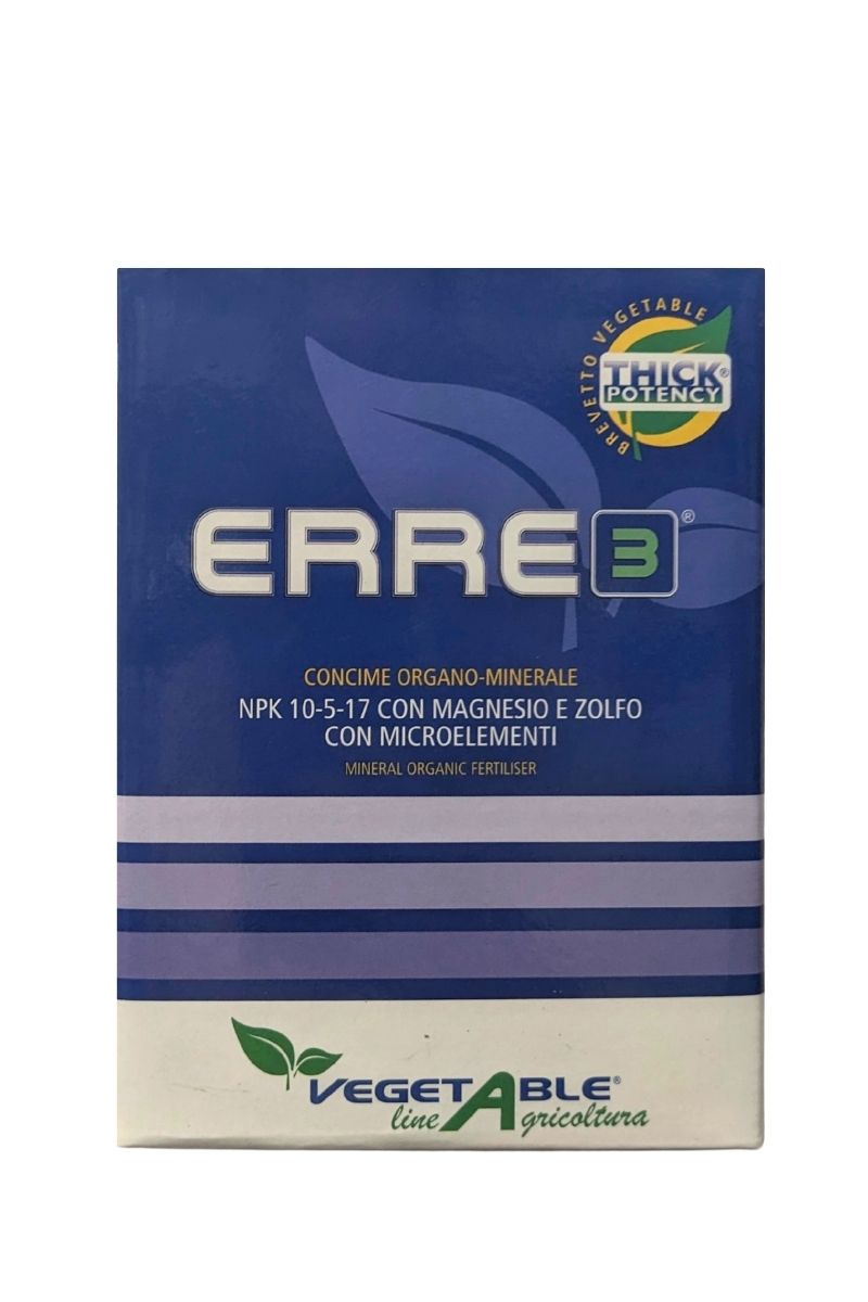 ERRE 3 concime con magnesio e zolfo per crescita e ripresa vegetativa delle piante. Confezione 500 g