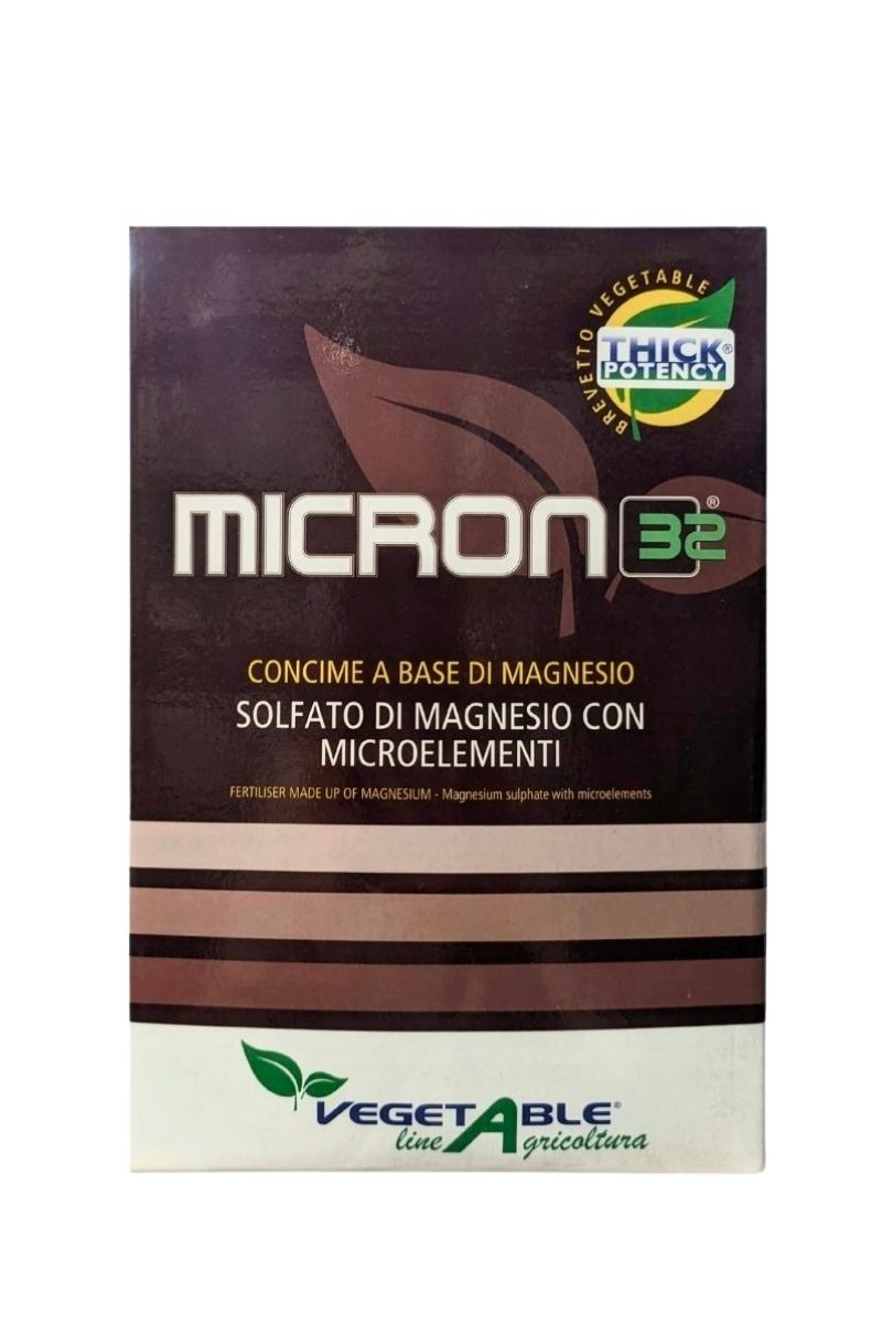 MICRON 32 concime fogliare con magnesio e ferro per rinverdire e rafforzare le piante. Confezione 1 kg